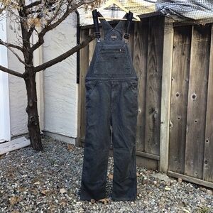 Patagonia Iron Forge Hemp Blend Workwear Bib Overalls Gray Size 34 Utility